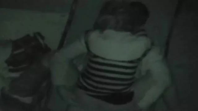Glamorous young girl in lingerie caresses her pussy with fingers in panties and jerks porno de nain off grandfather's dick